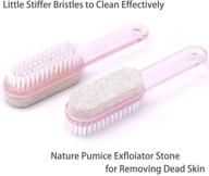 🦶 ultimate foot care pack: foot brush pumice stone & nail brush with pedicure brush - 4 pack set logo