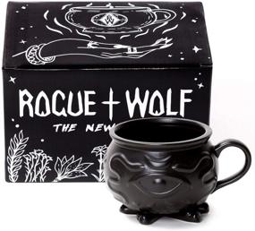 img 1 attached to 🧙 Witch Cauldron Coffee Mug: Gothic Tea Cup in Gift Box | Rogue + Wolf Porcelain 3D Novelty Mug for Witches & Goth Decor | Witchcraft & Wicca Supplies | 14 oz 400ml