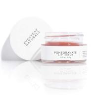 🍒 pomegranate lip scrub by everyday minerals: vegan organic exfoliator for lip repair & moisturization logo