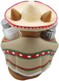 img 1 attached to 🐶 South of the Border Chihuahua Glass Salt and Pepper Shaker Set in Decorative Holder Figurine: Perfect Southwestern & Mexican Bar Sculpture, Kitchen Decor, Spice Rack, and Unique Gift for Pet or Dog Lovers - Home-n-Gifts