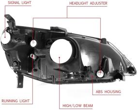 img 2 attached to DNA Motoring HL OH HC01 BK CL1 Headlight Passenger