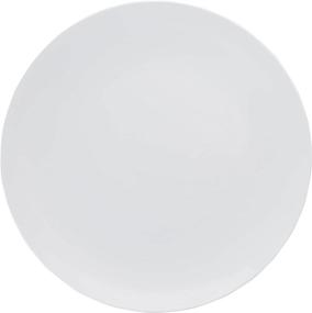 img 2 attached to Trendables 60-Pack Combo Premium Disposable Plastic Plates - Versa Design, Food Grade Dinner Plates, Salad & Soup Bowls Set