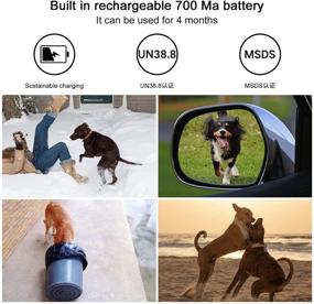 img 2 attached to 🐶 GSmade Dog Barking Deterrent Devices - Rechargeable 700mAh Battery, Fixed/Variable Frequency, Dog Barking Control Devices with Light Spot Reactive Toy for Cats and Dogs