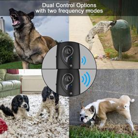 img 3 attached to 🐶 GSmade Dog Barking Deterrent Devices - Rechargeable 700mAh Battery, Fixed/Variable Frequency, Dog Barking Control Devices with Light Spot Reactive Toy for Cats and Dogs