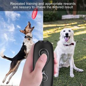 img 1 attached to 🐶 GSmade Dog Barking Deterrent Devices - Rechargeable 700mAh Battery, Fixed/Variable Frequency, Dog Barking Control Devices with Light Spot Reactive Toy for Cats and Dogs