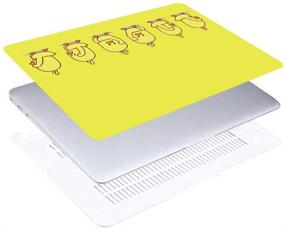 img 1 attached to HRH Dancing Yellow Duck Design PC Hard Cover For MacBook New Pro 13 Case M1 A2338 With Touch Bar A2159 A1706 A1989/A2289/A2251/A2338 Without Touch Bar A1708 A1988(2020 2019 2018 2017 2016 Release)