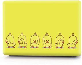 img 3 attached to HRH Dancing Yellow Duck Design PC Hard Cover For MacBook New Pro 13 Case M1 A2338 With Touch Bar A2159 A1706 A1989/A2289/A2251/A2338 Without Touch Bar A1708 A1988(2020 2019 2018 2017 2016 Release)