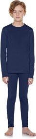 img 3 attached to TSLA Thermal Underwear Fleece Winter Boys' Clothing ~ Active