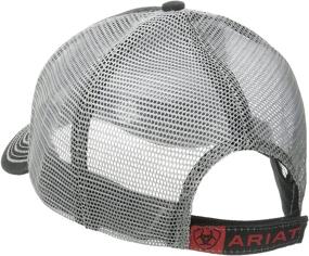 img 1 attached to 🧢 Ariat Men's Mesh Hat in Black, Red, and Gray