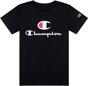 img 3 attached to 👕 Рубашка Champion Heritage белого цвета для мальчиков - верхняя одежда, футболки и рубашки для мальчиков