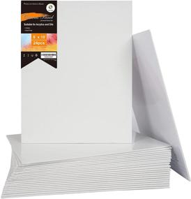 img 4 attached to 🎨 CONDA Artist Canvas Panels 8x10 inch, Pack of 24, Primed 100% Cotton, High-Quality Acid-Free Canvas Board for Painting & Oil