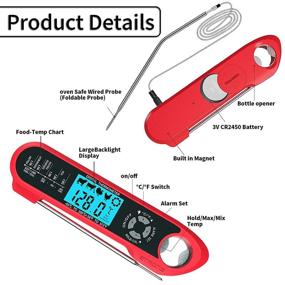 img 3 attached to Digital Meat Thermometer Cooking Thermometers Kitchen & Dining