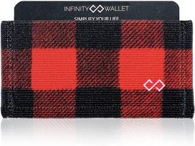 img 4 attached to Infinity Wallet Minimalist Women Black Women's Handbags & Wallets for Wallets