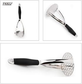 img 3 attached to 🥔 TEELY Potato Masher - The Ultimate Cooking and Kitchen Gadget for Easy and Efficient Mashing of Potatoes, Vegetables, and Fruits