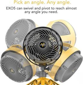 img 1 attached to 💨 Powerful Vornado EXO5 Heavy-Duty Shop Air Circulator - High-Impact Housing, Collapsible Tripod Base, Clamp Attachment