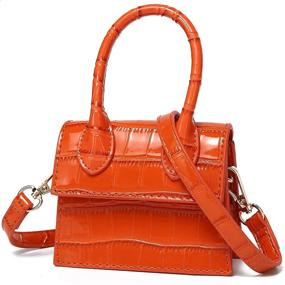 img 2 attached to CATMICOO Trendy Handbag Crocodile Pattern Women's Handbags & Wallets and Top-Handle Bags