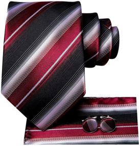 img 3 attached to Dubulle Necktie Cufflinks Pocket Square Men's Accessories for Ties, Cummerbunds & Pocket Squares