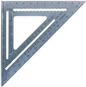 img 3 attached to SWANSON Tool Co., Inc SW1201K Speed Square Value Pack - 7 🔧 inch & Big 12 Speed Square (No Layout Bar) with Bonus Blue Book
