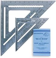 swanson tool co., inc sw1201k speed square value pack - 7 🔧 inch & big 12 speed square (no layout bar) with bonus blue book logo