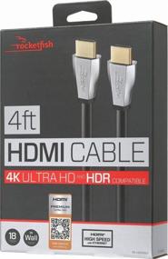 img 2 attached to Rocketfish 4 ft HDMI Cable: Superior 18GBps Ultra HD 4Kx2K & 1080p Quality
