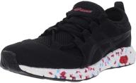 asics 1024a004 hypergel sai running black girls' shoes logo