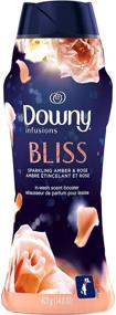 img 4 attached to Downy Infusions Scent Booster Beads, Bliss, Sparkling Amber & Rose, 14.8 oz