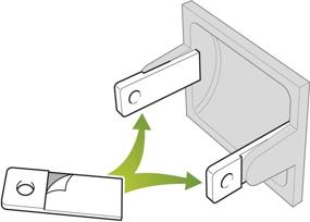 img 2 attached to 🚽 Teravan Extender Tabs - Адаптер с клеевой подкладкой для бумажной санитарной бумаги на большие рулоны - белый, 2 штуки.