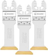 ezarc titanium oscillating multitool blades: high-speed power cuts for wood, metal & hard materials - 3-pack логотип