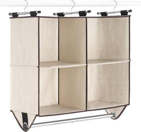 img 4 attached to 👕 Organize Your Closet with the Whitmor 4-Section Closet W/Rod Organizer, Canvas