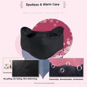 img 1 attached to KIVETAI Half Face Mask Mouth Masks with Earmuffs - Anti Dust Windproof Ski Mask for Winter Outdoor Sports and Activities