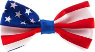 american flag bow tie handcrafted dogs logo