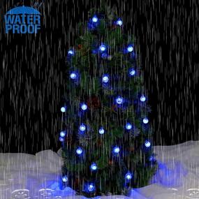 img 1 attached to 2-Pack Crystal Globe Solar String Lights: Bright & Waterproof Outdoor Solar Christmas Decorations in Blue - Durable & Versatile with 8 Lighting Modes for Garden, Patio, Gazebo, and Trees