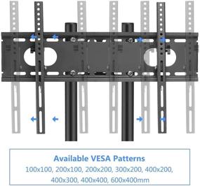 img 1 attached to 📺 Suptek Mobile TV Stand Cart with Wheels - Rolling Mount for 32-70 inch Flat Screen, LCD, LED, Plasma TVs (Model ML5074-2)