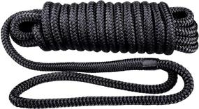 img 3 attached to 🚢 Amarine Made Dock Line: Heavy-Duty Double Braided Nylon Dock Lines, 2 Pack (15 ft. L, 1/2 inch D, 12 inch Eyelet) - 4840 lbs Breaking Strength - Perfect for Secure Marine Mooring and Boat Docking - Working Load Limit: 968 lbs