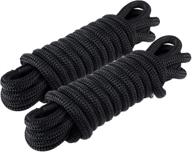 🚢 amarine made dock line: heavy-duty double braided nylon dock lines, 2 pack (15 ft. l, 1/2 inch d, 12 inch eyelet) - 4840 lbs breaking strength - perfect for secure marine mooring and boat docking - working load limit: 968 lbs логотип
