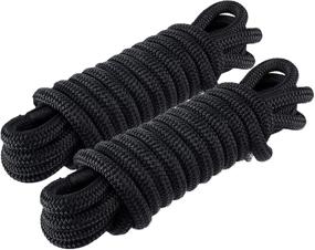 img 4 attached to 🚢 Amarine Made Dock Line: Heavy-Duty Double Braided Nylon Dock Lines, 2 Pack (15 ft. L, 1/2 inch D, 12 inch Eyelet) - 4840 lbs Breaking Strength - Perfect for Secure Marine Mooring and Boat Docking - Working Load Limit: 968 lbs