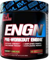 evlution nutrition engn pre-workout supplement, pikatropin-free, 30 servings, intense 🍒 energy booster powder for enhanced power, focus, and performance (cherry limeade) logo