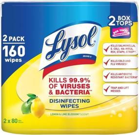 img 4 attached to Дезинфицирующие салфетки Lysol Blossom 2X80Ct