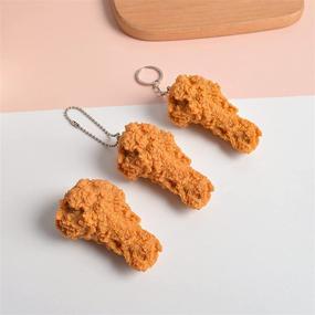 img 1 attached to Imitation Keychain Chicken Simulation Pendant