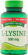 natures truth l lysine 500mg tablets logo
