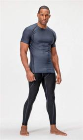 img 1 attached to 👕 Men's Short Sleeve Compression Shirts - Pack of 2~3 - Optimal for DevOps and Athletic Activities