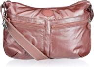 👜 stylish kipling women's izellah crossbody metallic: perfect handbags & wallets logo