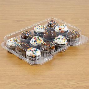 img 4 attached to 🧁 Mini Cupcake Containers with Compartment Boxes