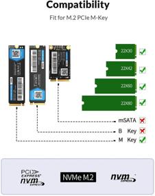 img 1 attached to 🔌 Безинструментальная док-станция NVME с двумя отсеками для USB-C | Корпус SSD ORICO M.2 для SSD M Key PCIe 2242 2260 2280 22110 | Функция оффлайн-клонирования | Скорость до 10 Гбит/с (SSD не включен)