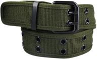 👔 samtree double grommet buckle men's accessories and belts with canvas material logo