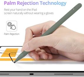 img 1 attached to 🖊️ Green Stylus Pen for Apple iPad (2018-2020), with Palm Rejection and Magnetic Design, Compatible with iPad (6/7th Gen), iPad Pro (11/12.9 inch), iPad Mini Gen 5, and iPad Air Gen 3