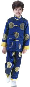 img 1 attached to 🎎 Chinese Happiness Longevity Suit & Sport Coat Set for Boys from Bitablue