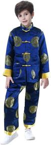 img 3 attached to 🎎 Chinese Happiness Longevity Suit & Sport Coat Set for Boys from Bitablue
