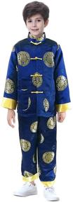 img 4 attached to 🎎 Chinese Happiness Longevity Suit & Sport Coat Set for Boys from Bitablue