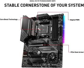 img 2 attached to 🔧 Материнская плата MSI AMD X570 Tomahawk WiFi ATX: сокет AM4, DDR4-SDRAM